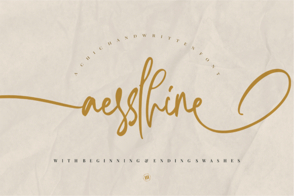 Aesslhine: A Flowing Script Font for Editorial Elegance