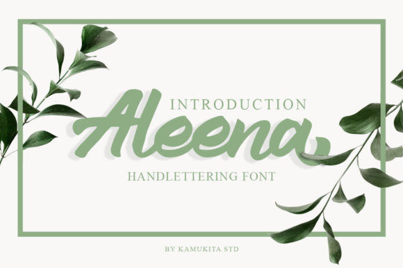 Aleena: The Perfect Brushed Font for Handmade Creators