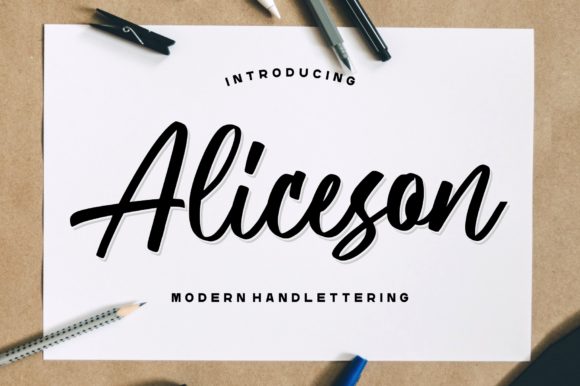 Aliceson: The Sweet Handwritten Font for Makers