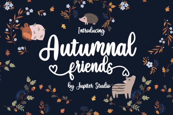 Autumnal Friends: A Script Typeface for Editorial Elegance