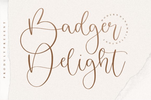 Badger Delight: A Handwritten Font for Clear Campaigns