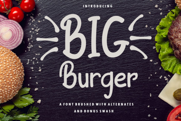 Big Burger Font Review: A Casual Typeface for Bold Brands