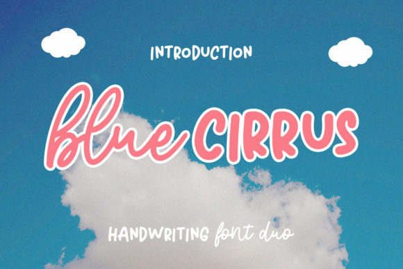 Blue Cirrus: A Playful Typeface for Social Campaigns