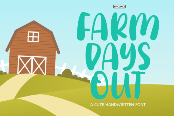 Farm Days Out Font: A Playful Typeface for Crafters