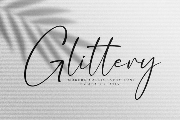 Glittery Font: Elevating Web Design with Modern Script