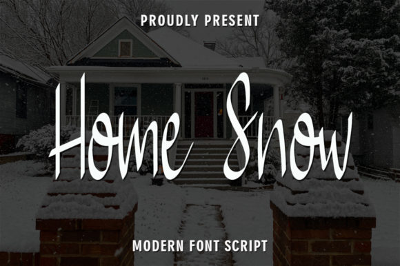 Home Snow: A Handwritten Font for Editorial Elegance