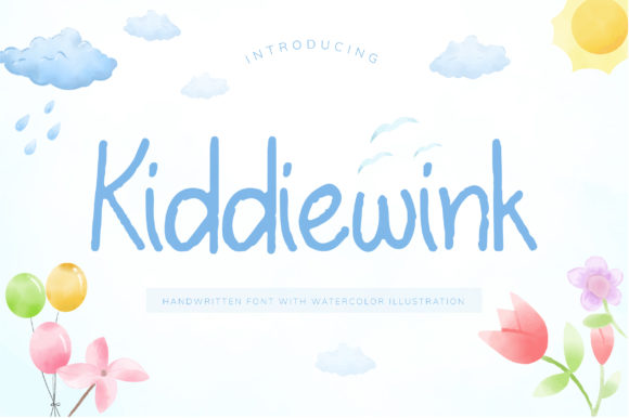 Kiddiewink: A Handwritten Font for Warm Editorial Design