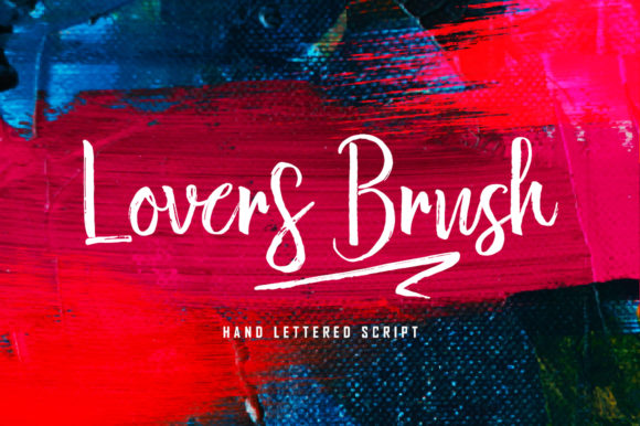 Lovers Brush: A Handwritten Font for Web Design
