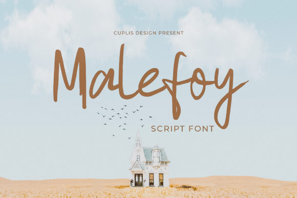 Malefoy Font Review: A Brush Script for Modern Branding