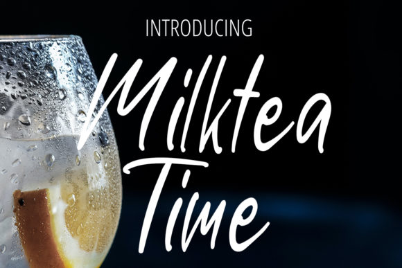 Milktea Time: A Handwritten Typeface for Modern Web Design