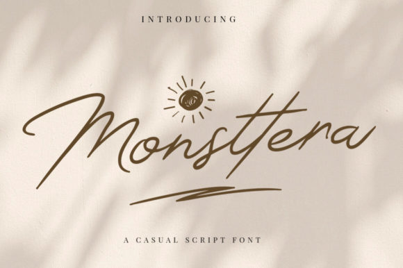 Monsttera: A Calm Handwritten Font for Editorial Design