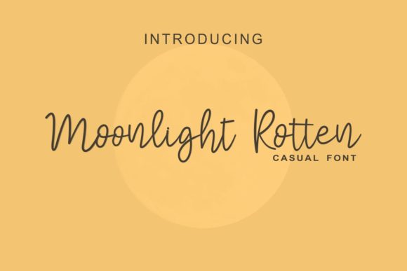 Moonlight Rotter: An Elegant Handwritten Font for Branding