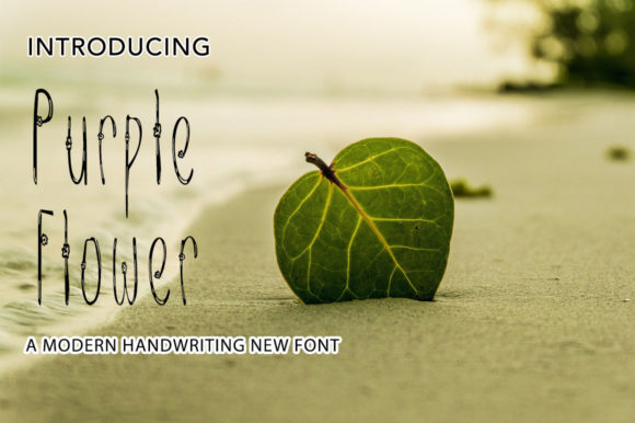 Purple Flower: A Modern Handwritten Font for Your Brand