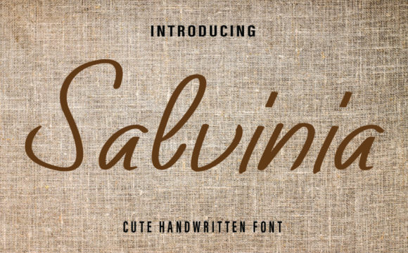 Salvinia: An Elegant Handwritten Font for Editorial Design