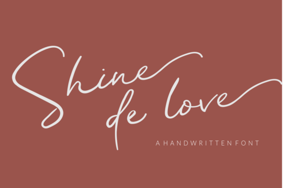 Shine De Love: A Script Font for Elegant Editorial Design