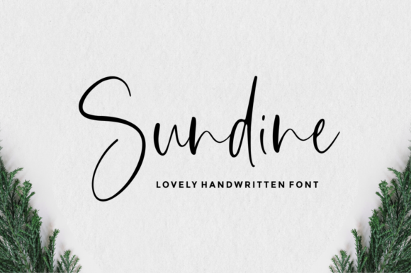 Sundine Typeface: A Handwritten Font for Editorial Design