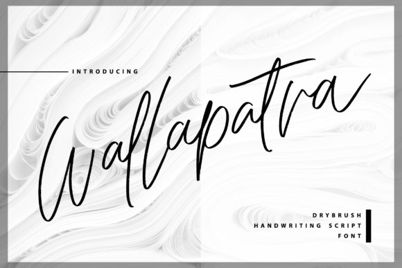 Wallapatra Font: A Handwritten Typeface for Small Business Branding